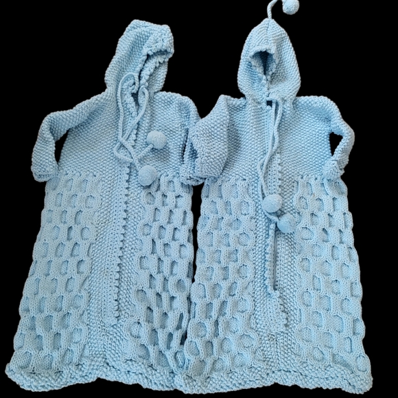 Lot if 2~Hand knitted baby clothes for premature or small babies - Picture 3 of 7